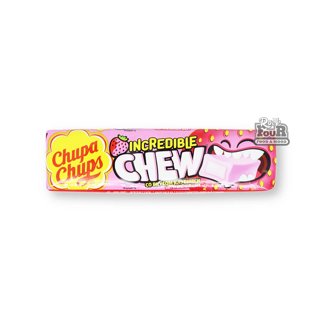 Chewing candy "Chupa Chups Incredible Chew" strawberry flavor 47g